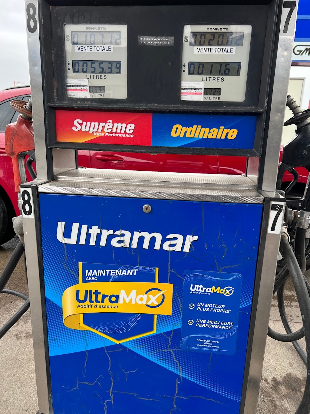 Ultramar - Gas Station | 256 Rue Fraser, Rivière-du-Loup, QC G5R 5T2, Canada | Phone: (418) 867-4966