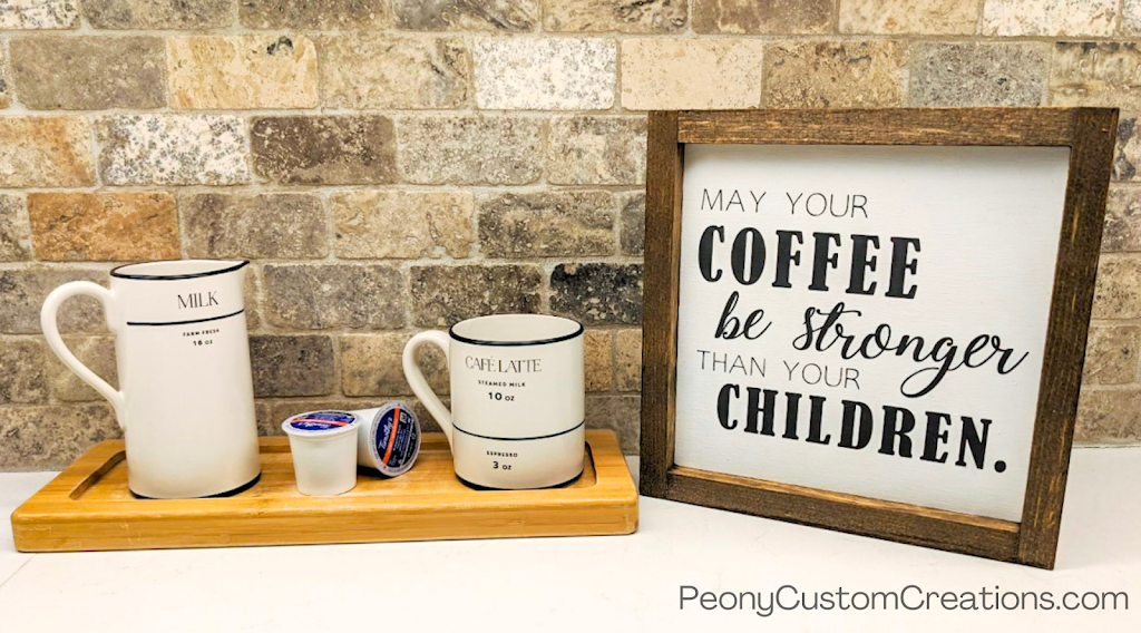 Peony Custom Creations - Custom Wood Signs, Wedding Signs, Gifts | 52 Ashcroft Ct, Woodbridge, ON L4L 1H2, Canada | Phone: (905) 929-8301