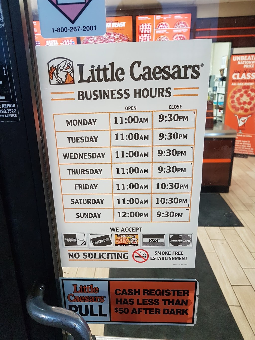 Little Caesars Pizza | 1077 N Service Rd, Mississauga, ON L4Y 1A6, Canada | Phone: (905) 897-7400