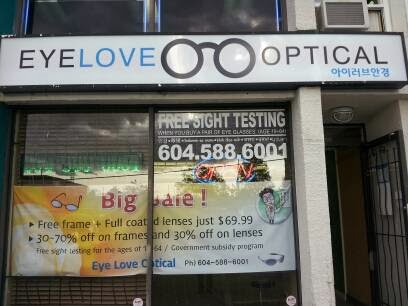 EYE LOVE OPTICAL | 10214 152 St #112, Surrey, BC V3R 6N7, Canada | Phone: (604) 588-6001