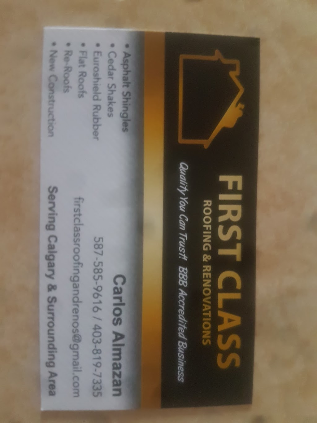 First Class Roofing & Renovations inc | Aspen Mel Passage, De Winton, AB T0L 0X0, Canada | Phone: (403) 837-5028