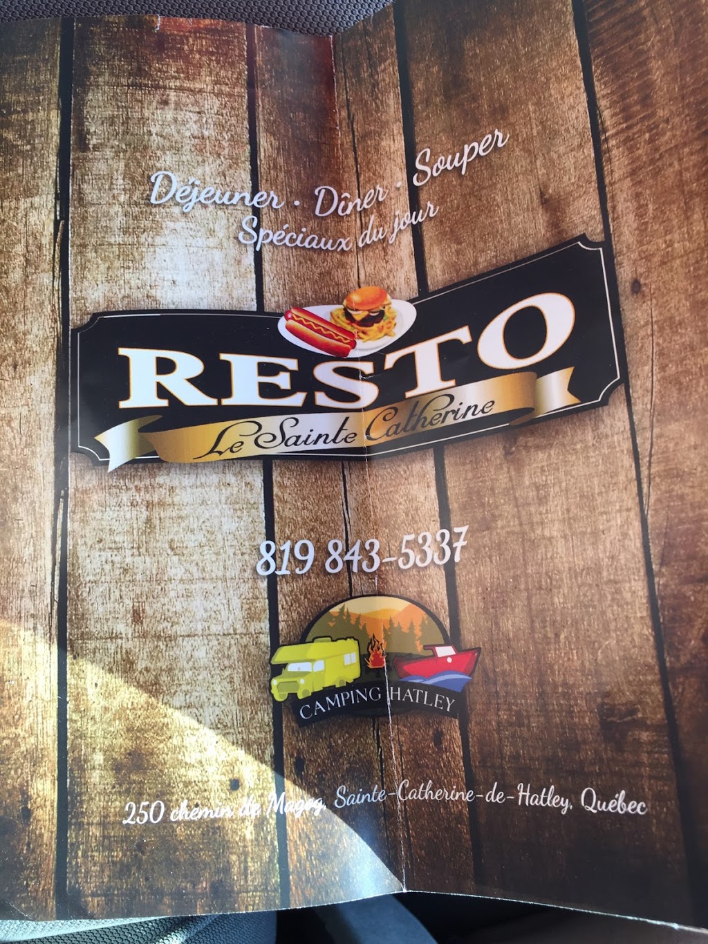 Resto Le Sainte-Catherine | 250 Chemin de Magog, Sainte-Catherine-de-Hatley, QC J0B 1W0, Canada | Phone: (819) 843-5337