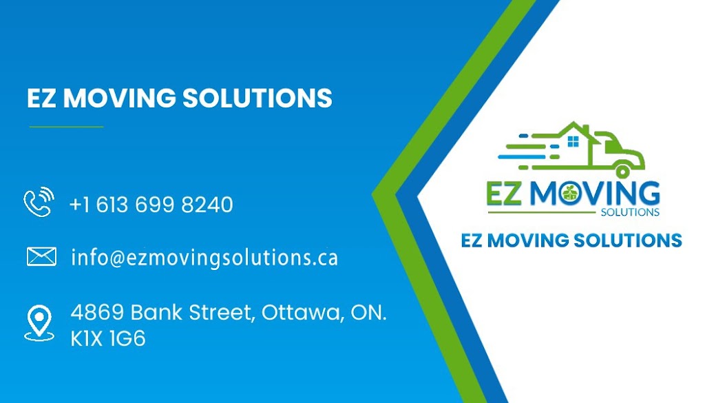 Ez Moving Solutions | 4869 Bank St, Gloucester, ON K1X 1G6, Canada | Phone: (613) 981-2210