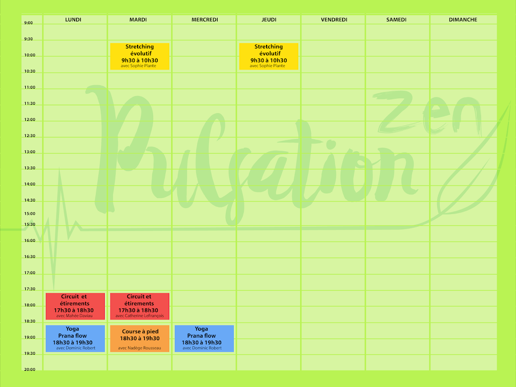 Pulsation Zen | 50 chemin de la carrière, Local 105, unité B, case 18, Carignan, QC J3L 0N5, Canada | Phone: (450) 982-7936