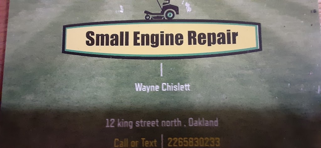 Small Engine Repair | 12 King St N, Oakland, ON N0E 1L0, Canada | Phone: (226) 583-0233