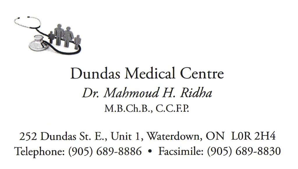 Dundas Medical Centre & Walk-In Clinic | 252 Dundas St E #1, Waterdown, ON L0R 2H6, Canada | Phone: (905) 689-8886