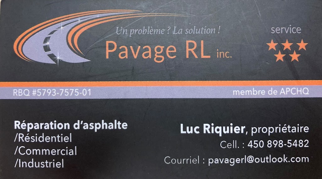 Pavage RL inc. - Réparation dasphalte | 351 Rue Marguerite-Bourgeoys, Joliette, QC J6E 4C6, Canada | Phone: (450) 898-5482