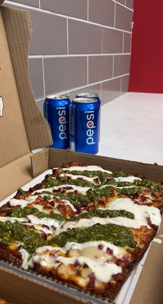 Red Top Pizza - Detroit Style (Cranston) | 35 Cranford Way SE #207, Calgary, AB T3M 3A9, Canada | Phone: (403) 264-2626