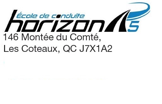 School Driving Horizon Rd5 | 315 C Mnt du Comté, Les Coteaux, QC J7X 0B1, Canada | Phone: (450) 267-9969