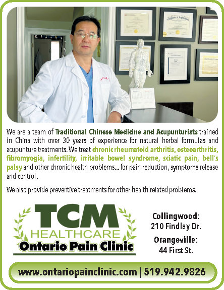 TCM Healthcare - Ontario Pain Clinic Collingwood | 210 Findlay Dr, Collingwood, ON L9Y 0Z1, Canada | Phone: (519) 942-9826