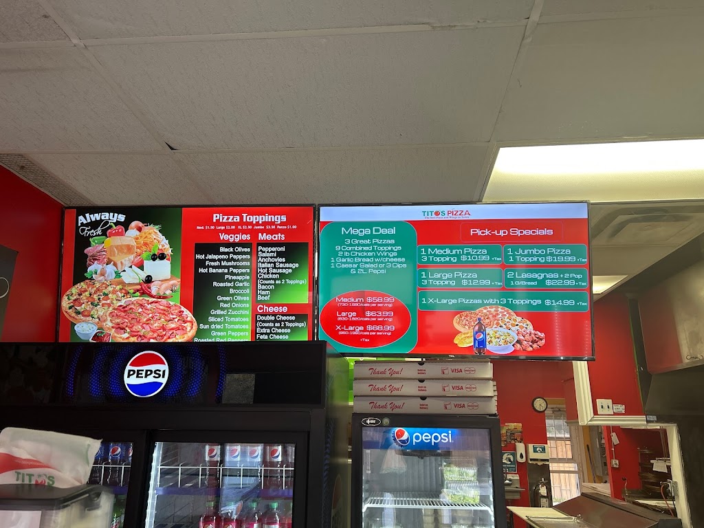 Tito’s Pizza | 14091 Belmont Rd, Belmont, ON N0L 1B0, Canada | Phone: (519) 644-2020