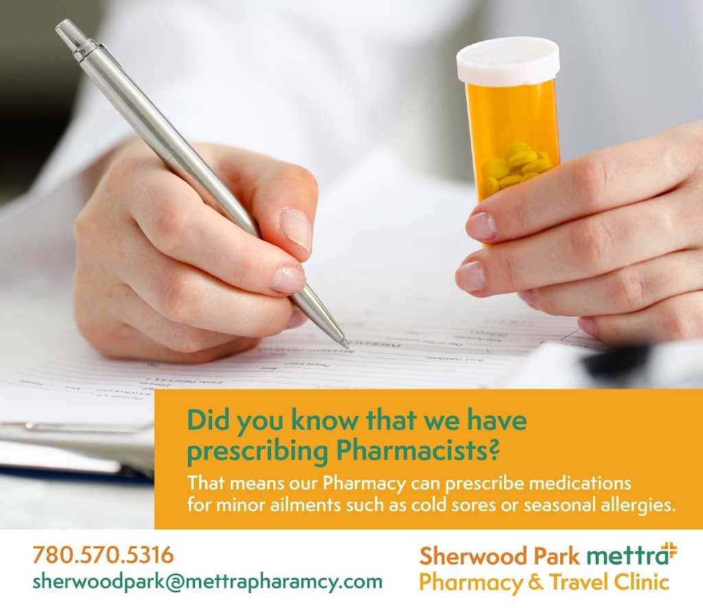 Sherwood Park mettra Pharmacy & Travel Clinic | 450 Ordze Rd #415, Sherwood Park, AB T8B 0C5, Canada | Phone: (780) 570-5316