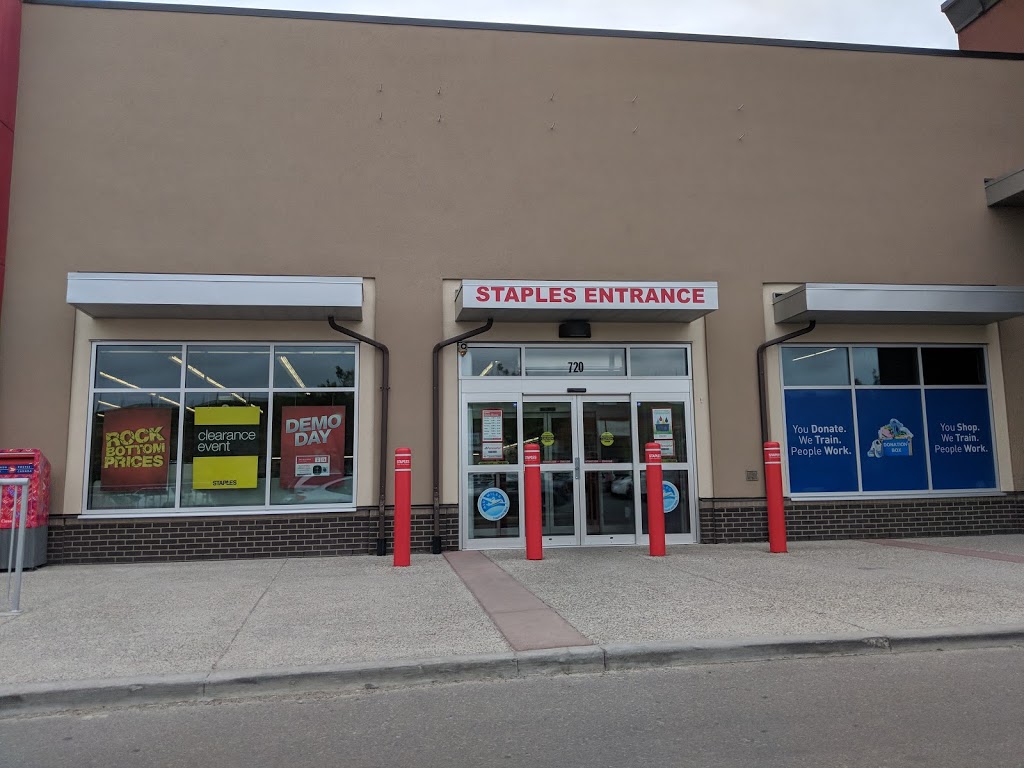 Staples | electronics store | 12024 Sarcee Trail NW #720, Calgary, AB T3R 0J1, Canada | 5872303640 OR +1 587-230-3640