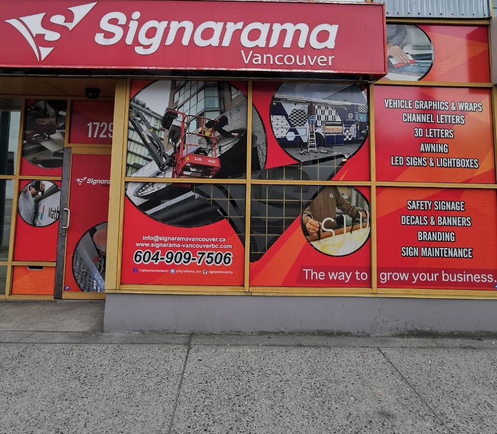 Signarama Vancouver | 1729 Powell St, Vancouver, BC V5L 1H6, Canada | Phone: (604) 909-7506
