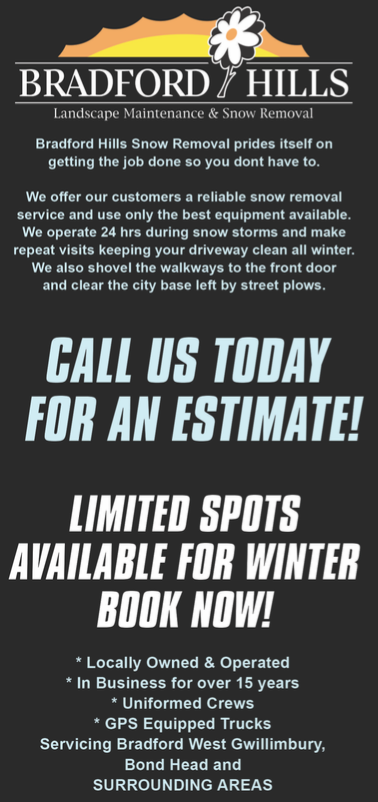 Bradford Hills Landscape and Snow Removal | 63 Noble Dr, Bradford, ON L4B 1A2, Canada | Phone: (416) 274-9155