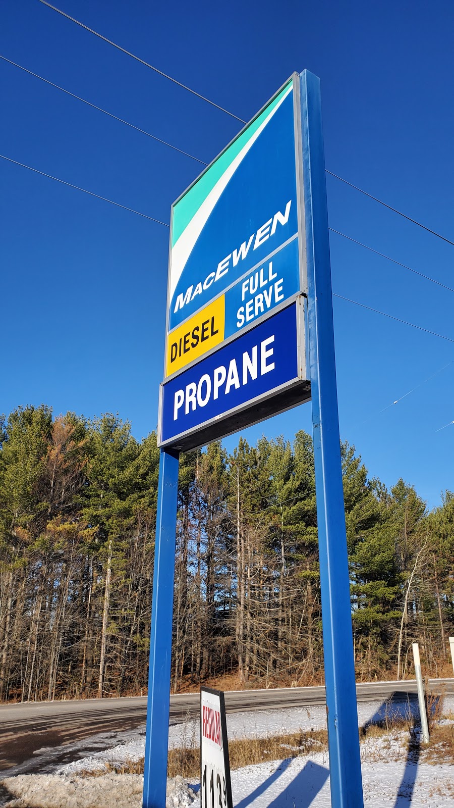 MacEwen Gas Station | 11536 Round Lake Rd, Pembroke Junction, ON K8A 6W3, Canada | Phone: (613) 735-5784