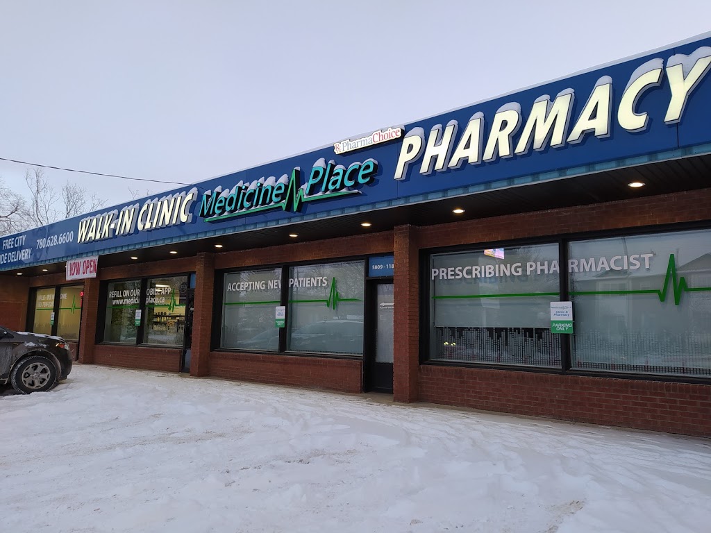 Medicine Place Walk-In Clinic & Pharmacy | 5809 118 Ave NW, Edmonton, AB T5W 1E5, Canada | Phone: (780) 784-3282