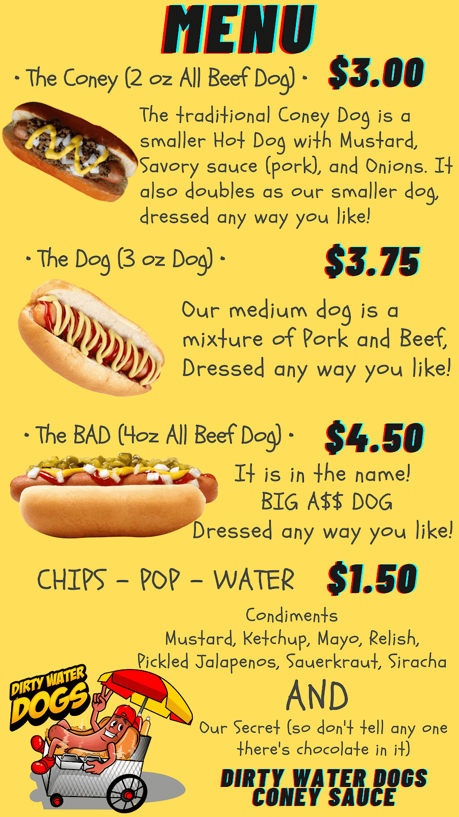 Dirty Water Dogs | 1134 116 St NW, Edmonton, AB T6J 6X5, Canada | Phone: (780) 907-3144