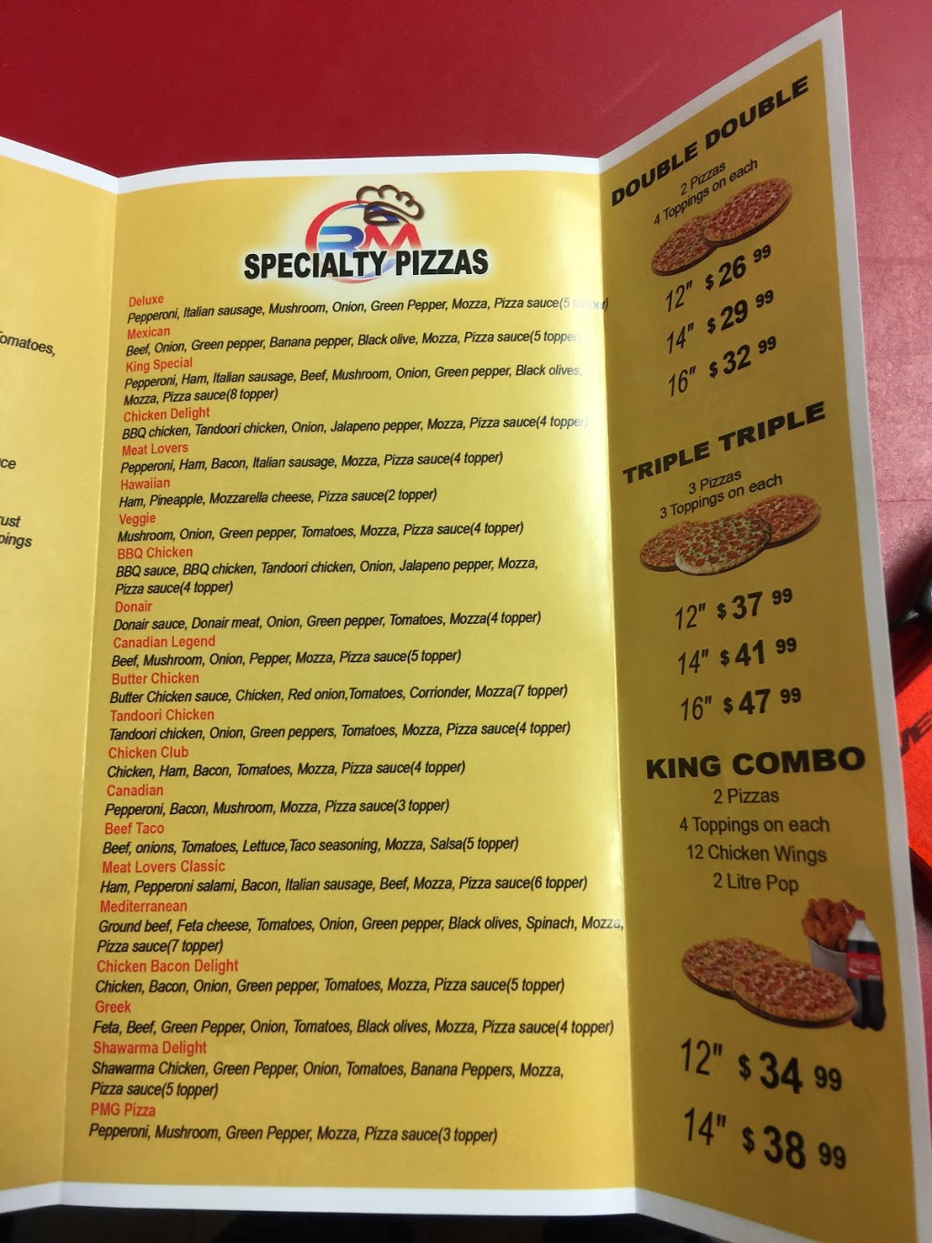 Canadian Pizza King | 2012 20 St, Didsbury, AB T0M 0W0, Canada | Phone: (403) 335-2200