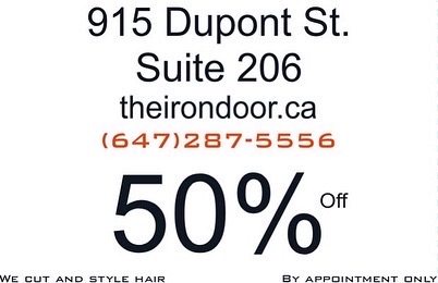 The Iron Door | 915 Dupont St Suite 206, Toronto, ON M6H 1Z1, Canada | Phone: (647) 287-5556