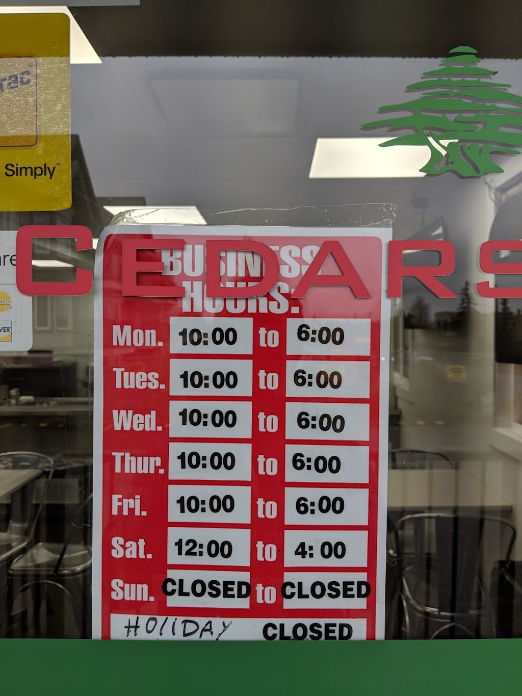 Cedars Deli | 7003 Ogden Rd SE, Calgary, AB T2C 1B4, Canada | Phone: (403) 279-3802