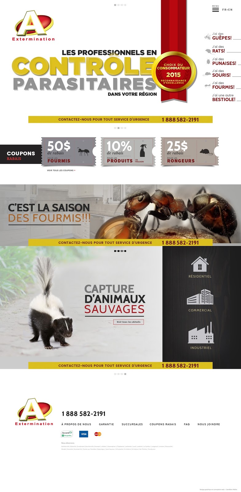 RIVE-SUD Extermination Exterminateur Exterminator Fourmis-Guêpes | 1402 Boulevard Taschereau, LeMoyne, QC J4P 3M6, Canada | Phone: (514) 400-0055