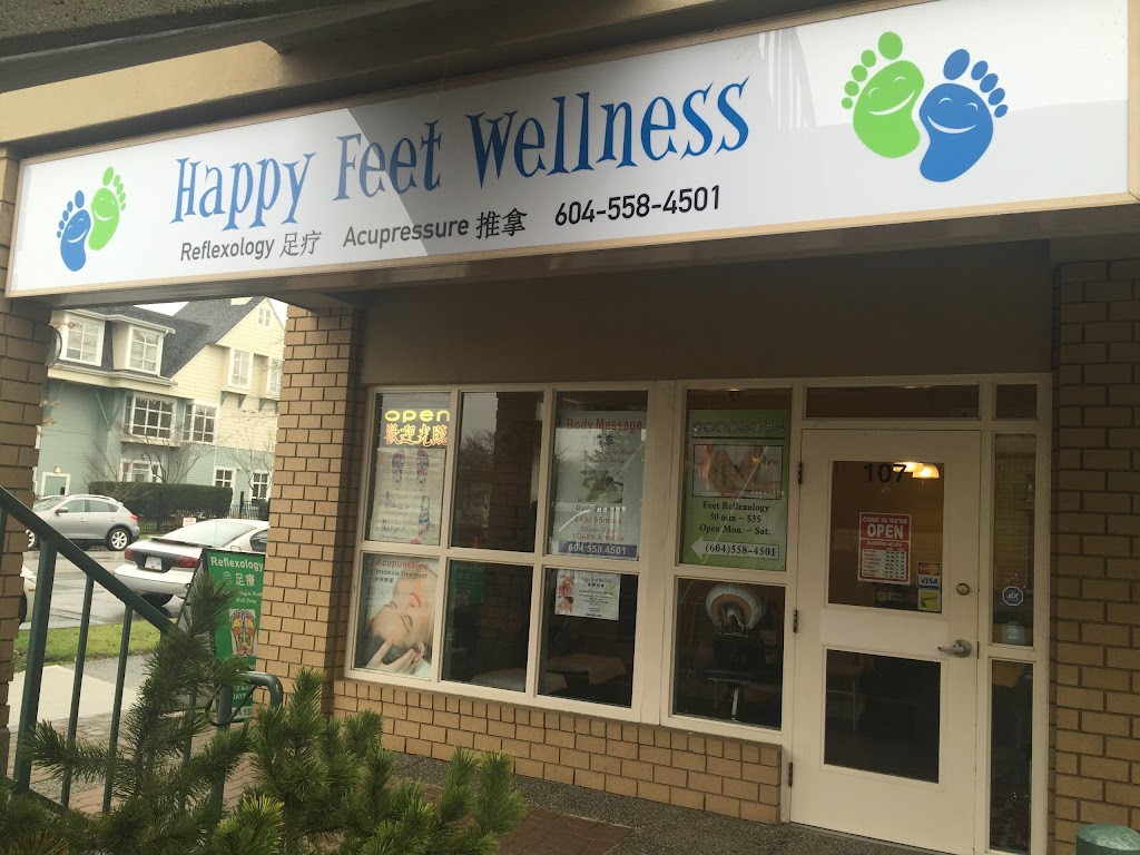 Happy Feet Wellness | 107-2609 E 49th Ave, Vancouver, BC V5S 1J9, Canada | Phone: (604) 558-4501