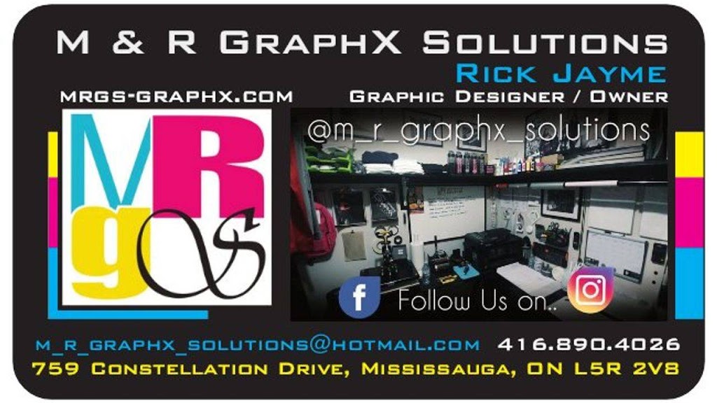 M & R Graphx Solutions | 759 Constellation Dr, Mississauga, ON L5R 2V8, Canada | Phone: (416) 890-4026