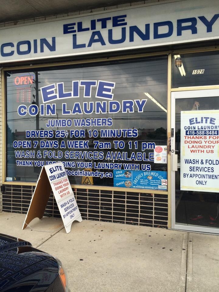 Elite Coin Laundry | 1028 Burnhamthorpe Rd E, Mississauga, ON L4Y 2X6, Canada | Phone: (647) 444-3091