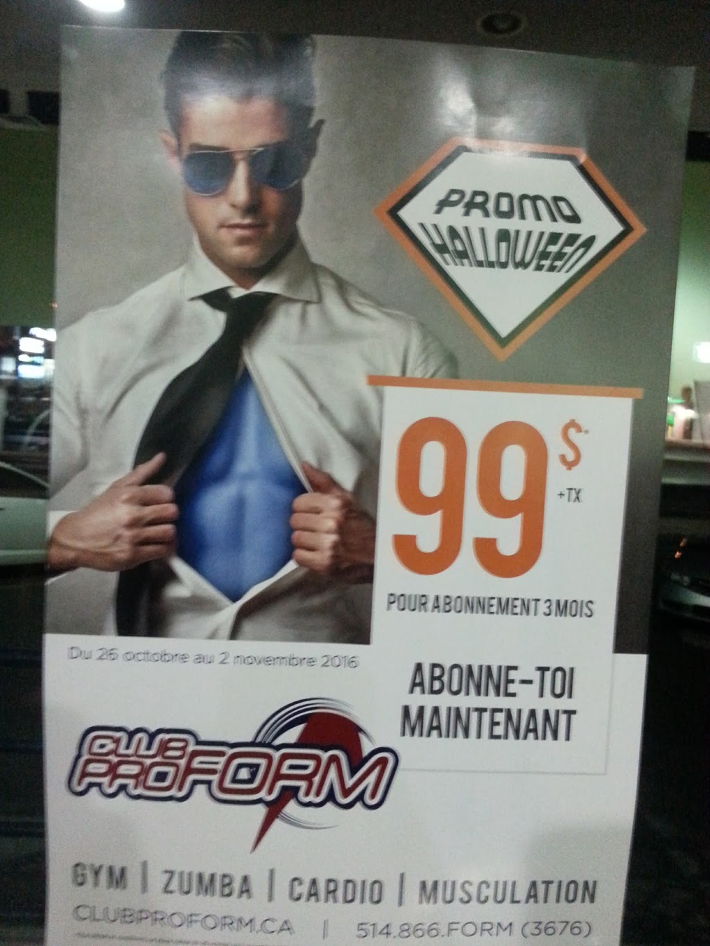 Club Proform | 279 Boulevard DAnjou, Châteauguay, QC J6J 2R4, Canada | Phone: (514) 866-3676