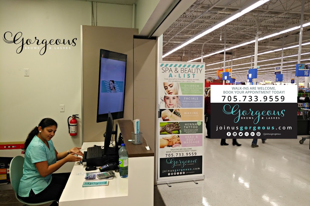 Gorgeous - Brows & Lashes | Gorgeous - Brows & Lashes is located inside Walmart, 450 Bayfield St, Barrie, ON L4M 5A2, Canada | Phone: (705) 733-9559