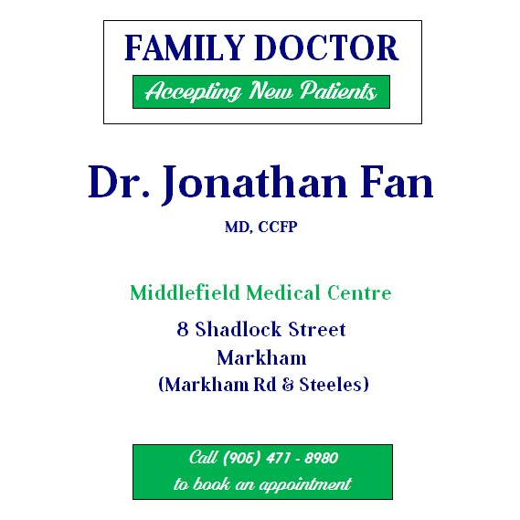 Dr. Jonathan Fan | doctor | 8 Shadlock St, Markham, ON L3S 3K9, Canada | 9054718980 OR +1 905-471-8980