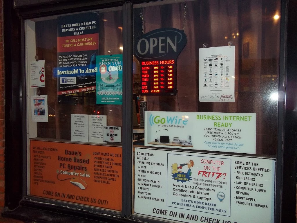 Daves Home Based PC Repairs & Computer Sales | 2 Unit A Queen St N, Tilbury, ON N0P 2L0, Canada | Phone: (226) 798-1330