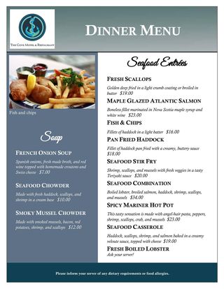 The Cove Motel & Restaurant | 298 D 31 Rd, Frankville, NS B0H 1K0, Canada | Phone: (902) 747-2700
