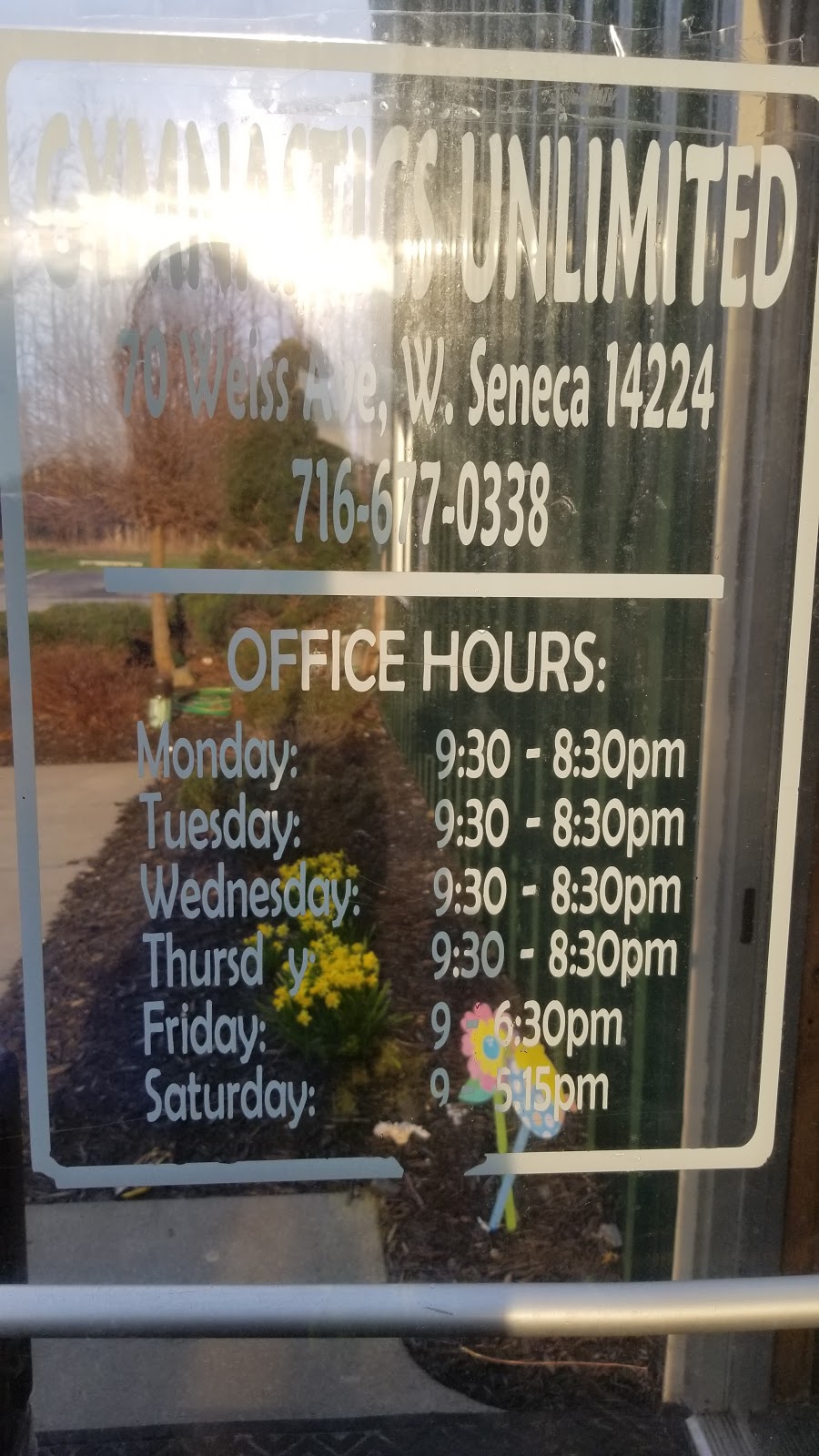 Gymnastics Unlimited | 70 Weiss Ave, West Seneca, NY 14224, USA | Phone: (716) 677-0338