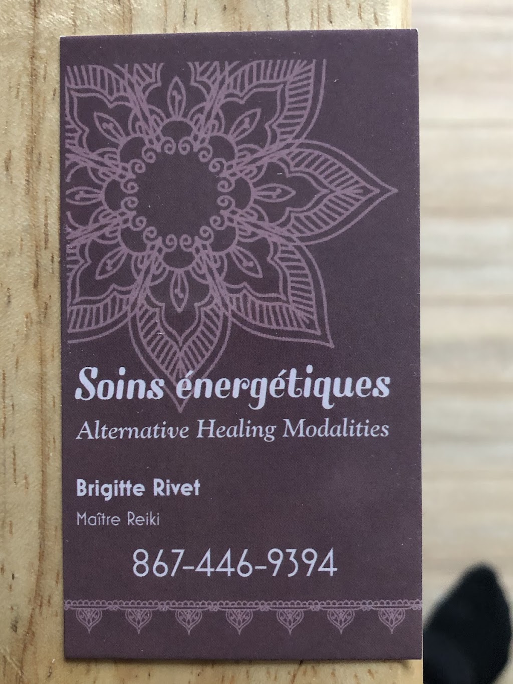 Brigitte Rivet-Soins énergétiques | 404 Chem. Tremblay, Luskville, QC J0X 2G0, Canada | Phone: (867) 446-9394