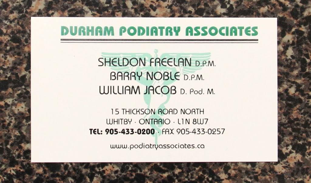 Durham Podiatry Associates | 15 Thickson Rd, Whitby, ON L1N 8W7, Canada | Phone: (905) 433-0200