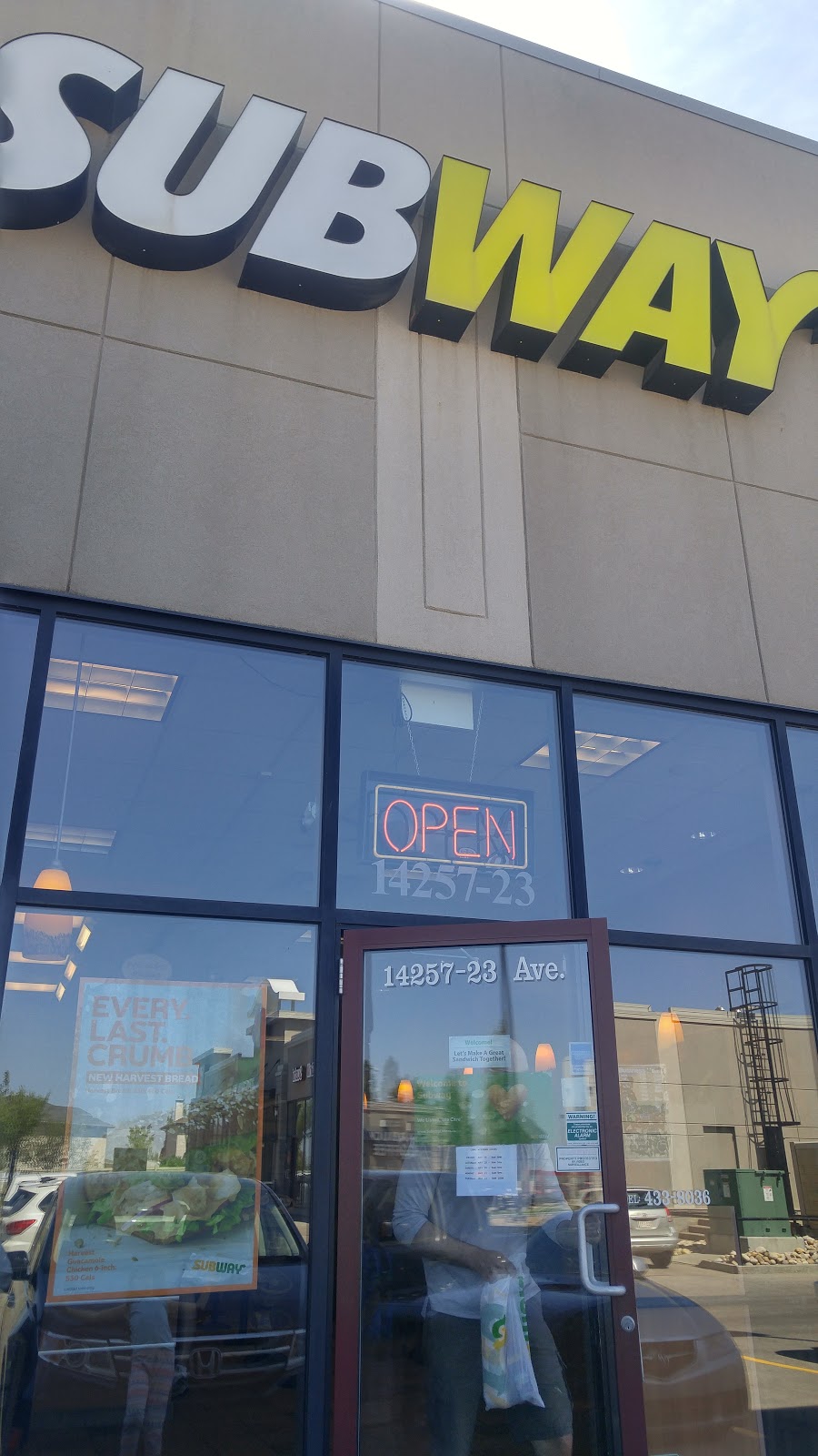 Subway | 14257 23 Ave NW, Edmonton, AB T6R 3A8, Canada | Phone: (780) 433-8036
