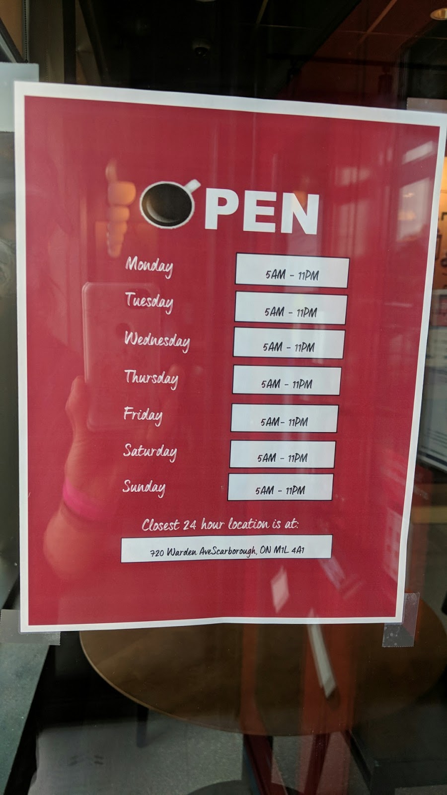 Tim Hortons | 627 Pharmacy Ave, Scarborough, ON M1L 3H3, Canada | Phone: (416) 750-9245