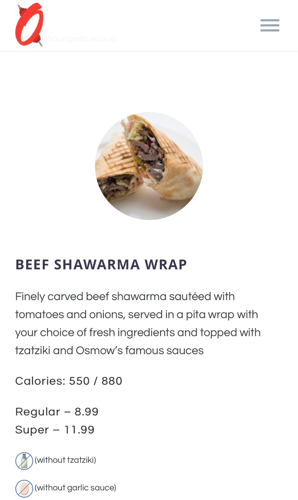 Osmows Shawarma | 547 Norwich Ave Unit #3, Woodstock, ON N4V 1C7, Canada | Phone: (519) 539-3437