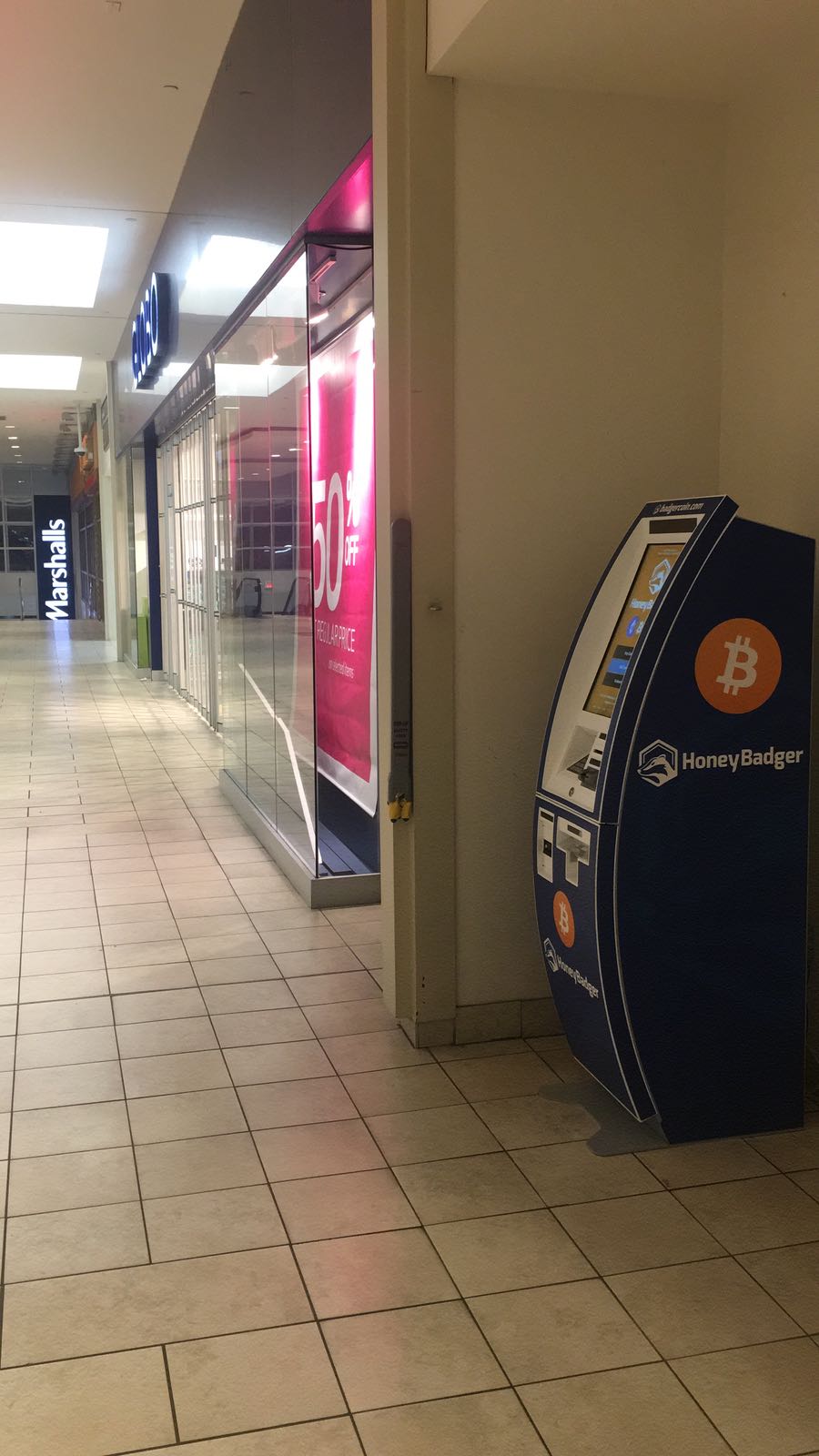 HoneyBadger Bitcoin ATM at Dufferin Mall | 900 Dufferin St, Toronto, ON M6H 4A9, Canada | Phone: (604) 787-1220
