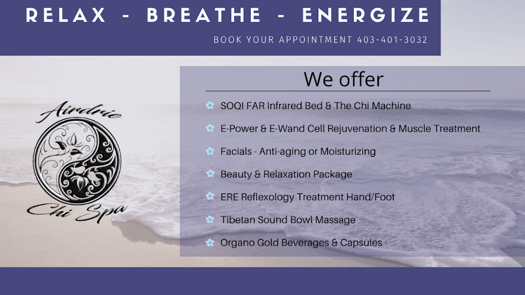 Airdrie Chi Spa | 3 Canoe Close SW, Airdrie, AB T4B 2N3, Canada | Phone: (403) 401-3032