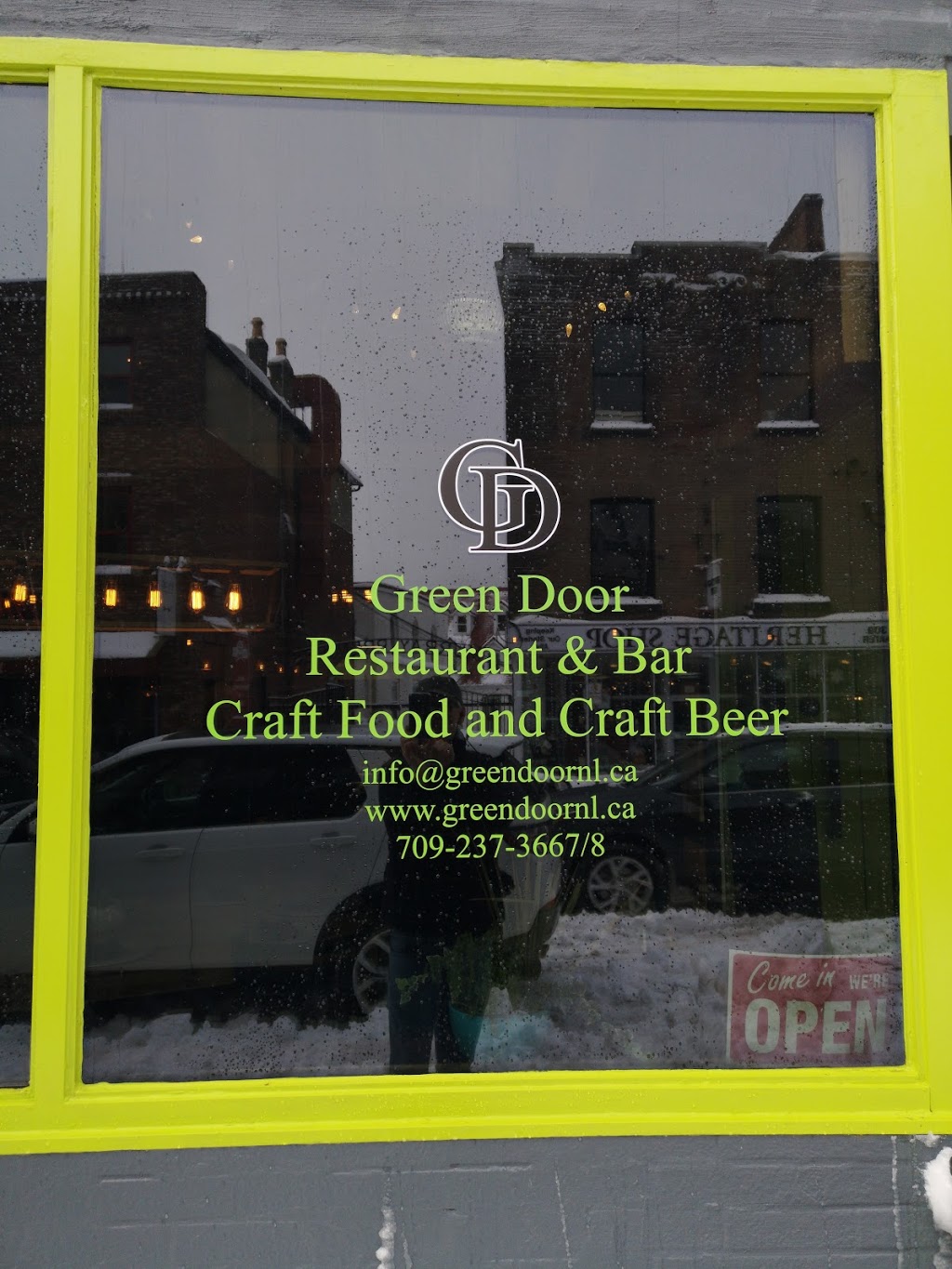Green Door Restaurant & Bar | 310 Water St, St. Johns, NL A1C 1B8, Canada | Phone: (709) 237-3667