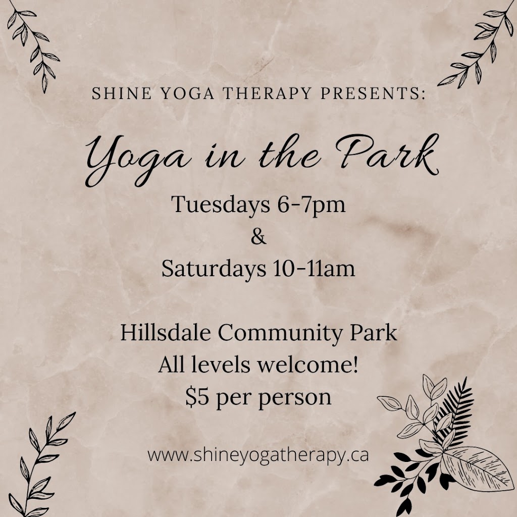 Shine Yoga Therapy | Hillsdale, ON L0L 1V0, Canada | Phone: (705) 220-6232