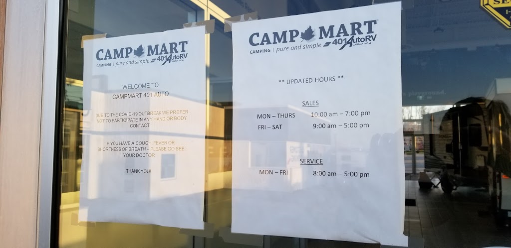 CampMart RV | Hamilton | 1655 Upper James St, Hamilton, ON L9B 2J1, Canada | Phone: (877) 401-3423