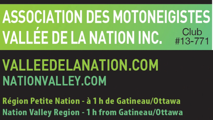 Association motoneigistes Vallée de la Nation | 53 Rue Albert Ferland, Chénéville, QC J0V 1E0, Canada | Phone: (819) 428-9850