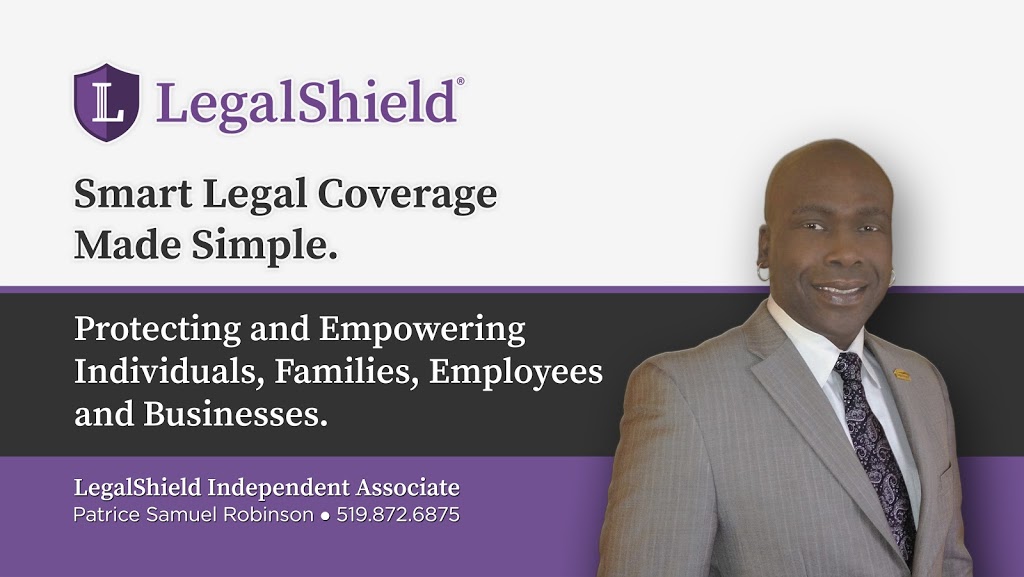 Patrice Samuel Robinson - LegalShield Independent Associate | 649 Chiddington Ave, London, ON N6C 2W6, Canada | Phone: (519) 872-6875