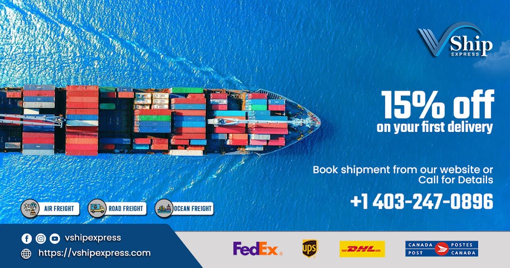 VShip Express International | 5005 Dalhousie Dr NW Unit 175, Calgary, AB T3A 5R8, Canada | Phone: (403) 247-0896