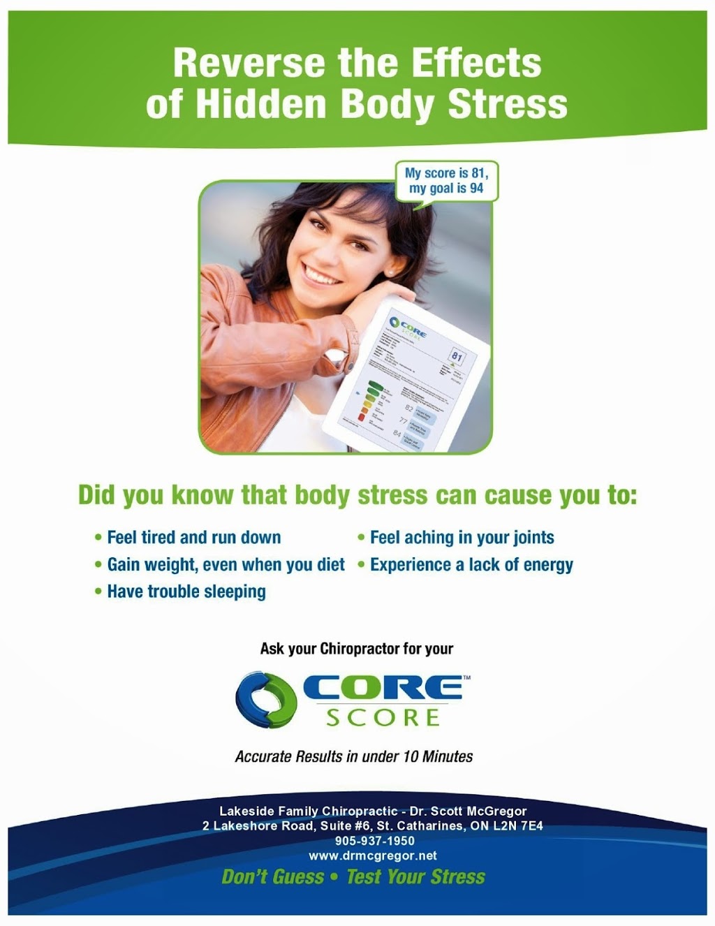 Lakeside Family Chiropractic Centre | 2 Lakeshore Rd, St. Catharines, ON L2N 7E4, Canada | Phone: (905) 937-1950