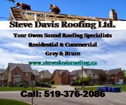 Steve Davis Roofing Ltd. | roofing contractor | 2045 20th Ave E #8, Leith, ON N0H 1V0, Canada | 5193768830 OR +1 519-376-8830